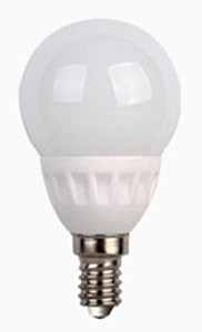 Лампа светодиодная E14 Ecola шар G50 5W 2700K 2K 92x50 K4LW50ELC