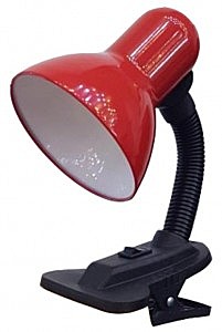 Св-к настольный прищепка 60W E27 метал+пластик красный General GTL-025-60-220 800125