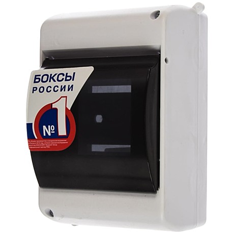 Бокс IEK КМПн-2/4 для наружной уст. прозр. крышка IP30 MKP42-N-04-30-12