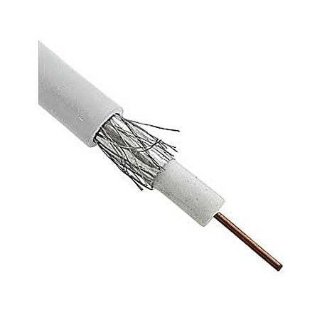 Коаксиальный кабель RG-6U белый