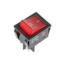 Выключатель кнопка СУ HOROZ  для эл/приборов 16А 250В 300-000-709 (уп. 150шт, цена за 1шт)