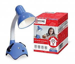 Светильник настольный СНО-DOG-СИНИЙ-KIDS 60W E27 230V СИНИЙ, в коробке 5629 ASD/inHome