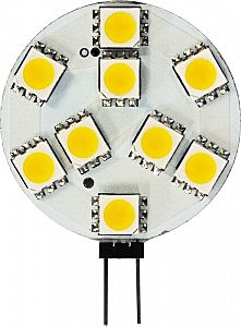 Лампа светодиодная G4 Feron 12V 3W(200lm 180°) 4000K 4K прозр 41x30 для мебельных св-ков LB-420 2509