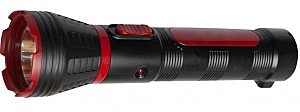 Фонарь ручной Космос (акк. 4V 0,5Ah) 1св/д 1W (100 lm), красно-черный/пластик, вилка 220V 103LED