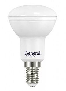 Лампа светодиодная E14 General R50 7W 2700K 2K 50x85 пласт/алюм 648500