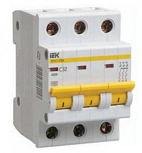 Автомат IEK 3P 32А автоматический выкл. ВА47-29 4,5кА х-ка С MVA20-3-032-C
