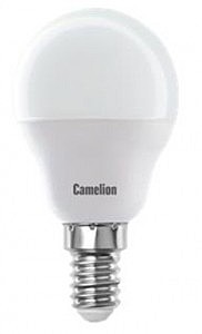 Лампа светодиодная E14 Camelion Шар G45 5W(390lm 220°) 3000K 2K матов. 80x45 пластик LED5-G45/830/E1