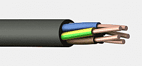 Кабель силовой ВВГнг-5х2.5 круглый ТУ