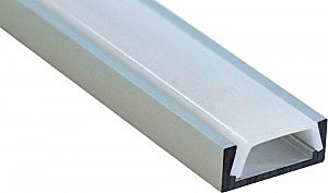 Профиль 2000х16х6мм накладной для светодиодной ленты FERON (цена за шт) 10267